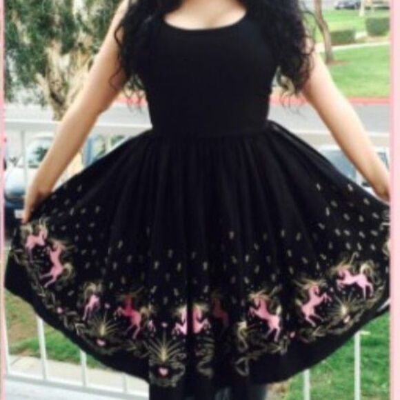 Aurora Dancing Horses Jenny Dress Pinup Couture Micheline Pitt - Picture 1 of 9